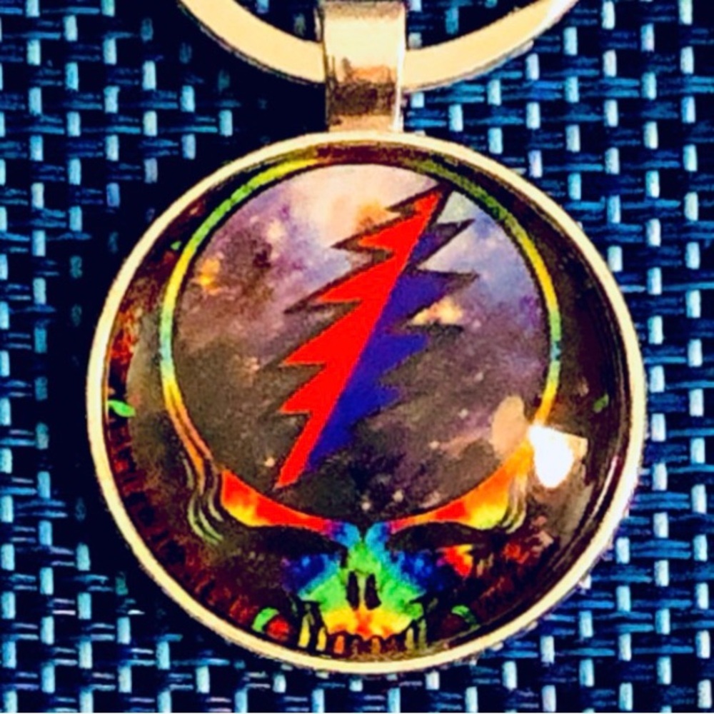 M GRATEFUL DEAD SPACE YOUR FACE Keychains - Custom Made BUYITWHENFOUND